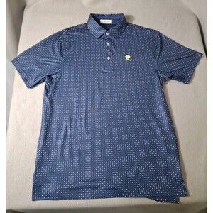 Cool Fish Collection Polo Shirt Men's S Blue Mahi Dolphin Stretch Lightweight